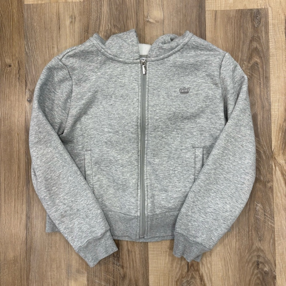 Juicy Couture Girls Grey Hoodie zip up size medium